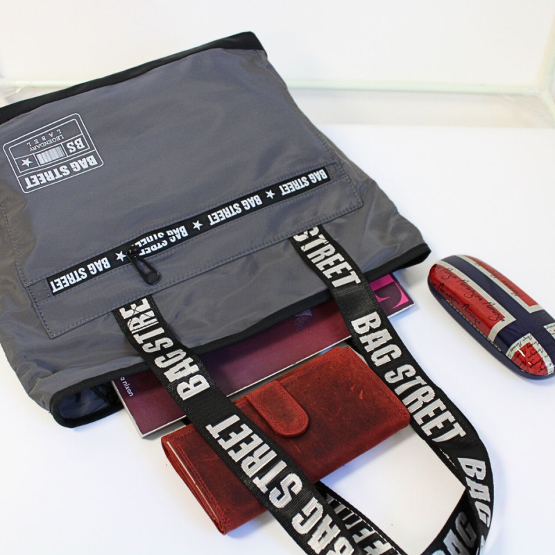 Dámska šedá shopper taška BAG STREET