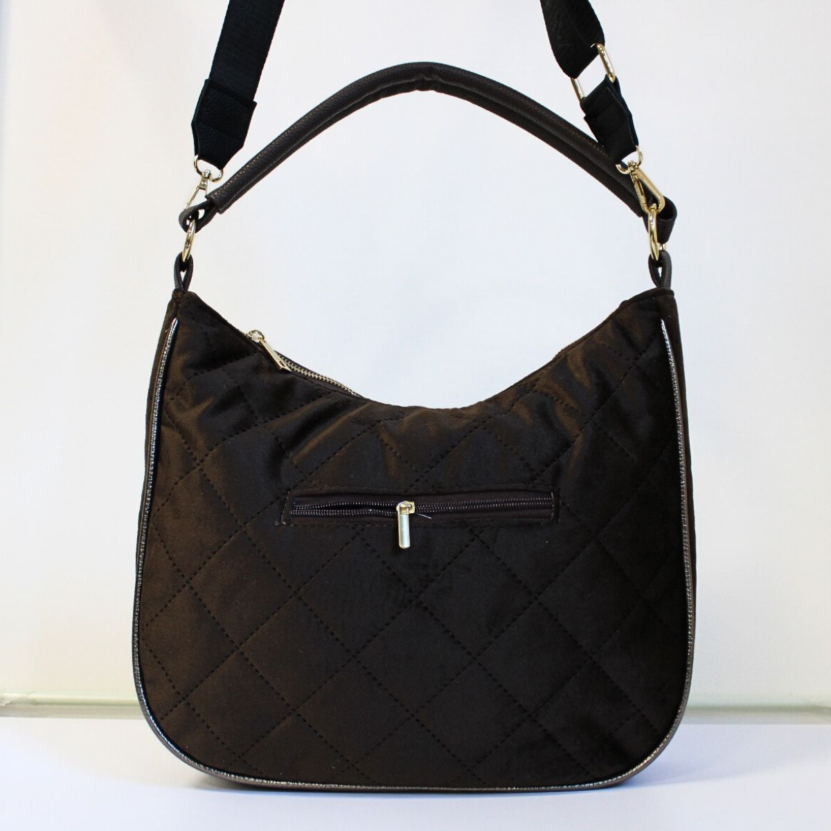 Dámska hnedá kabelka na rameno AMORA