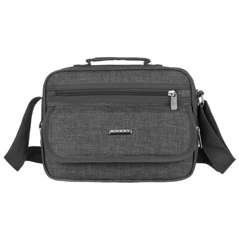 Pánska šedá (sivá) taška na rameno, cez plece, cez telo - crossbody, do ruky