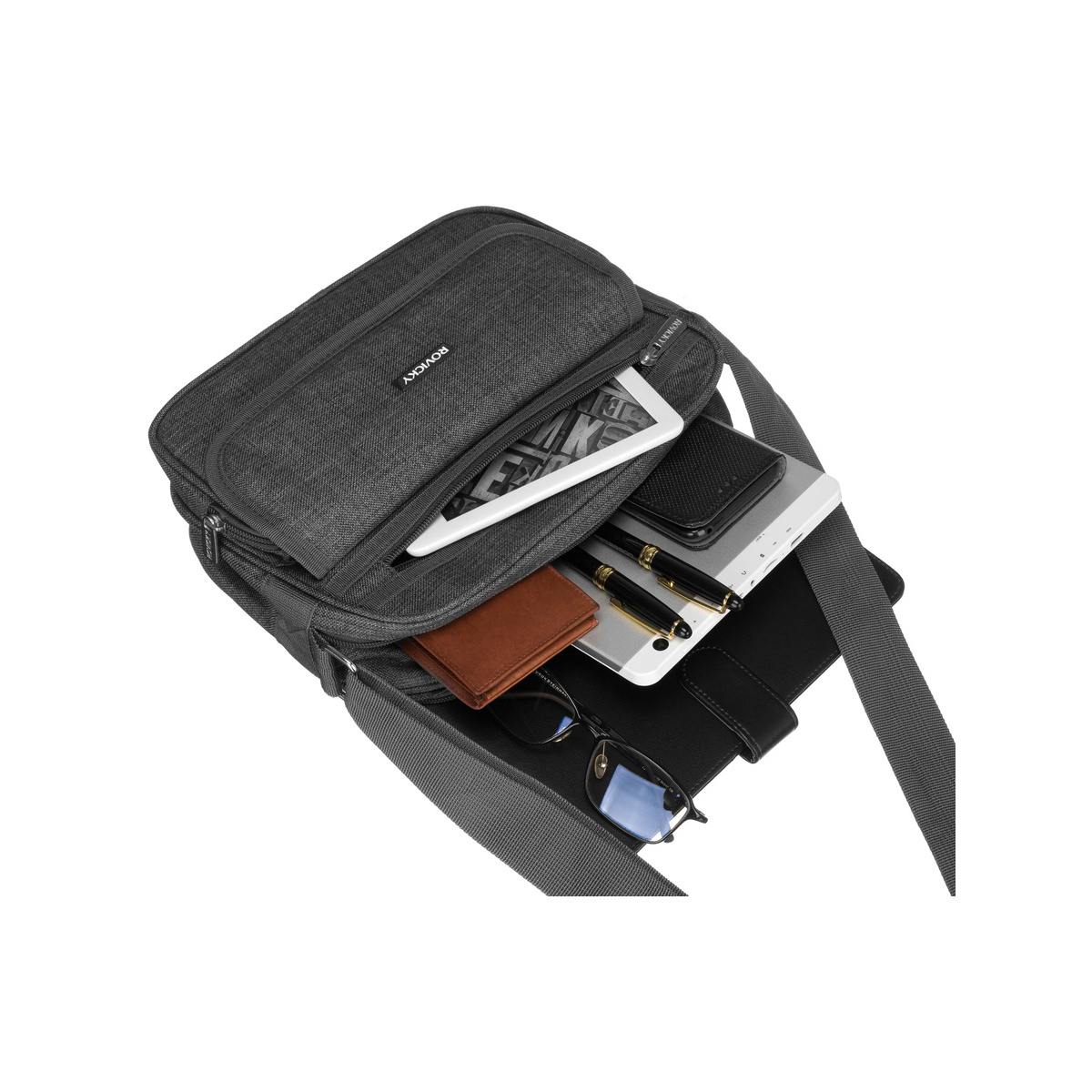 Pánska šedá taška na rameno ALONSO