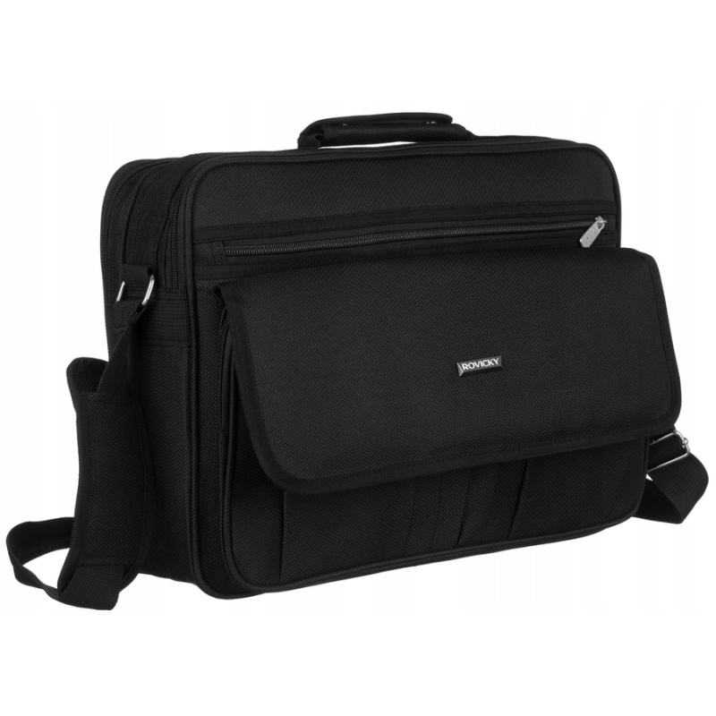 Pánska čierna taška na rameno AMADEO