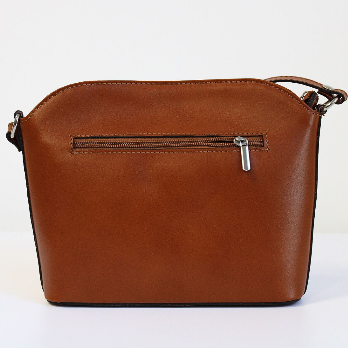 HNEDÁ "CAMEL" KOŽENÁ KABELKA VERA PELLE