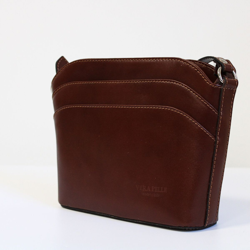 Koňaková kožená kabelka Vera Pelle