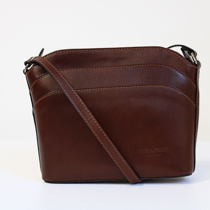 Koňaková kožená kabelka Vera Pelle