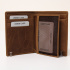 Kožená pánska hnedá peňaženka RFID