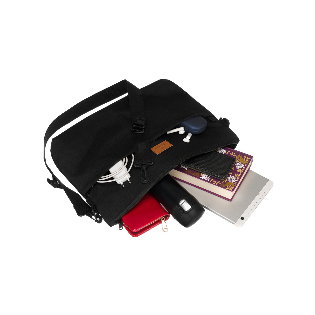 Dámska čierna taška na rameno LORENTI