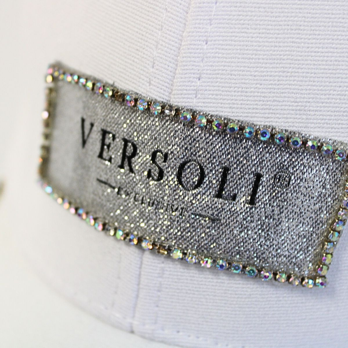 Dámska biela šiltovka VERSOLI CRYSTAL