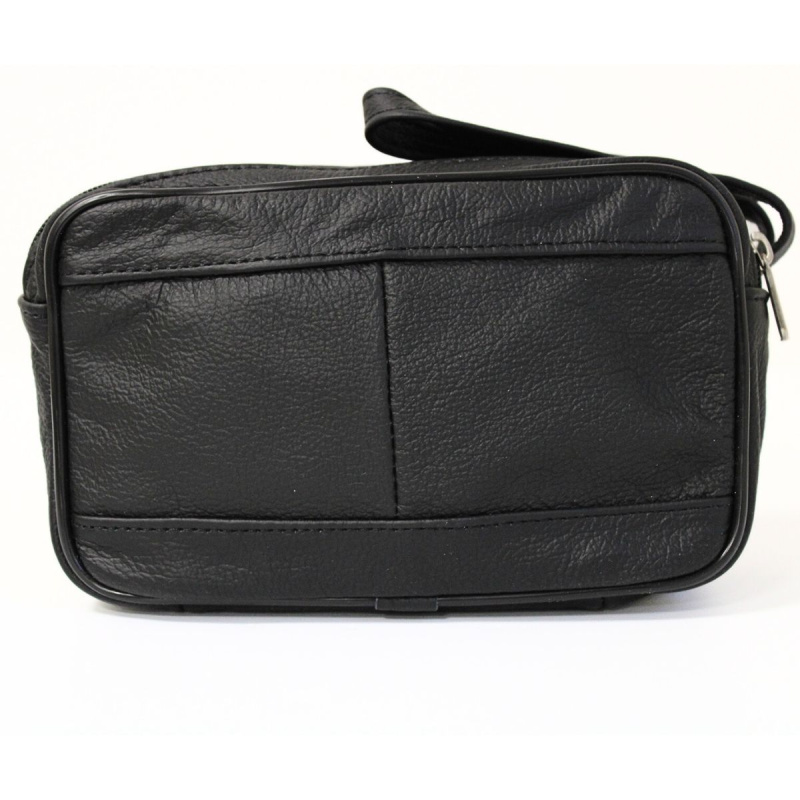 Kožená pánska čierna príručná taška KORKE