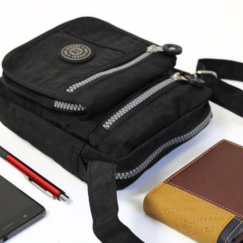 Pánska čierna crossbody taška BAG STREET