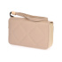 Dámska béžová prešívaná peňaženka na zips