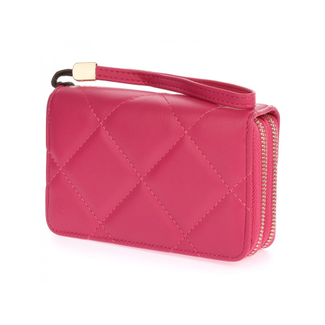 Dámska fuksiová prešívaná peňaženka na zips