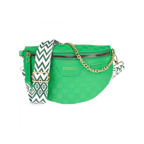 Dámska zelená crossbody kabelka (ľadvinka)