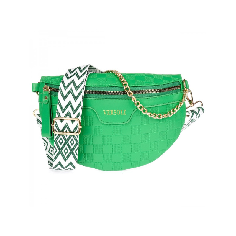 Dámska zelená crossbody kabelka (ľadvinka)