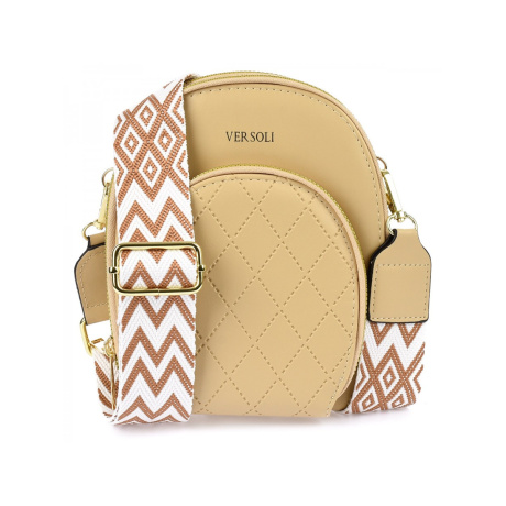 Dámska crossbody béžová kabelka