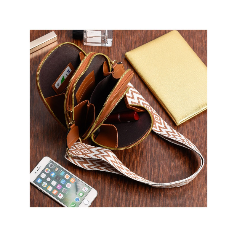 Dámska hnedá kabelka ADONIA