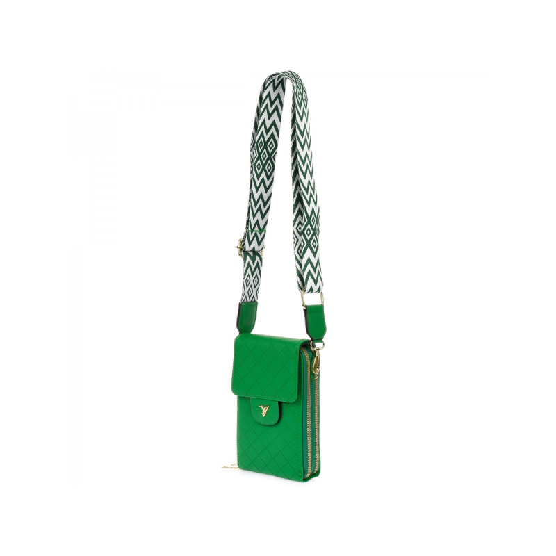 Dámska zelená kabelka na mobil ALDEA