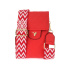 Dámska crossbody červená kabelka na mobil