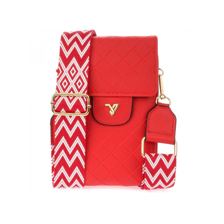 Dámska crossbody červená kabelka na mobil