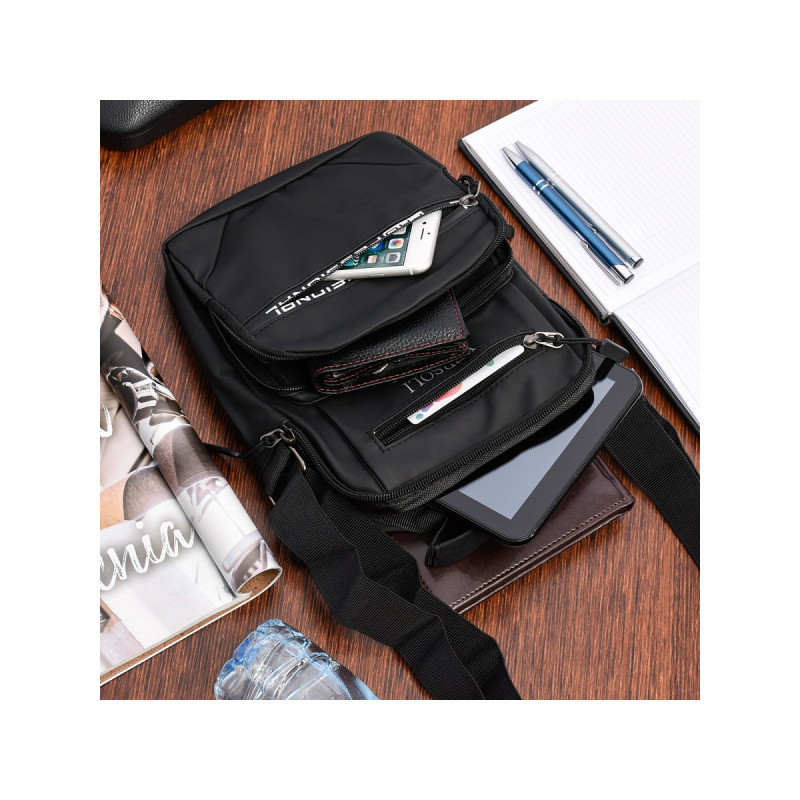 Pánska čierna crossbody taška VERSOLI PROFESSIONAL