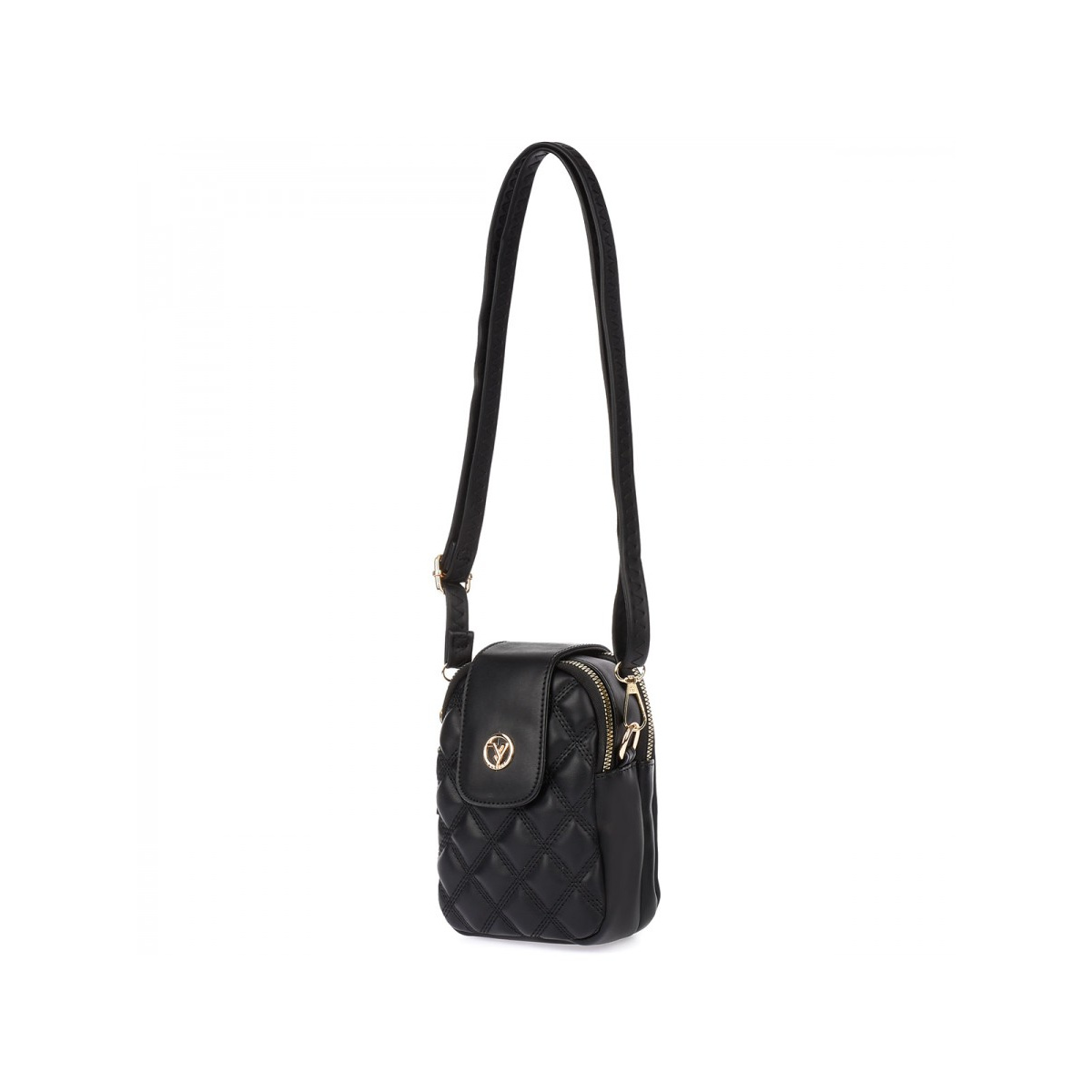 Dámska čierna kabelka na mobil AMARA