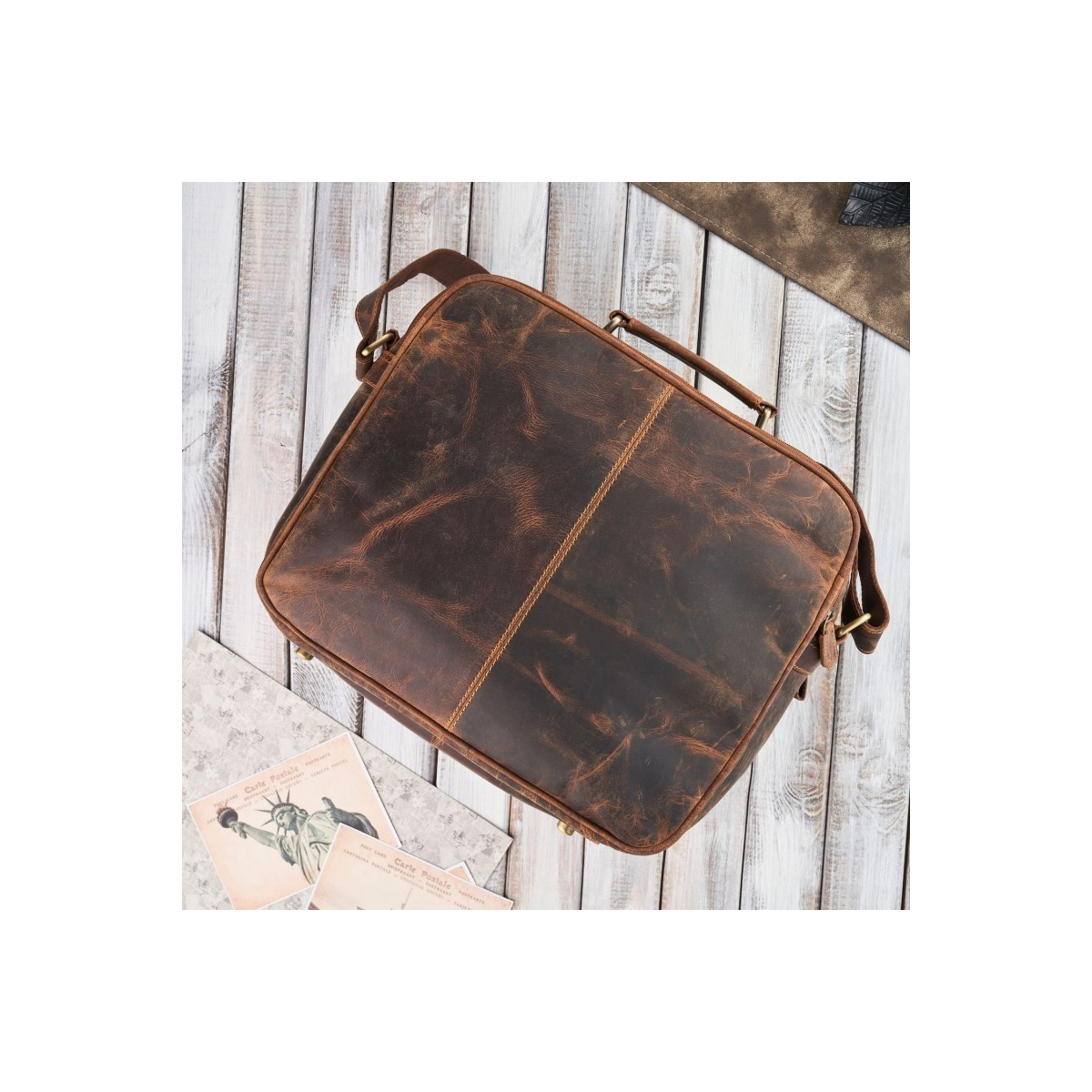 Pánska hnedá taška na rameno BARKER