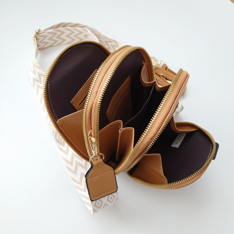 Dámska tmavobéžová kabelka ADONIA