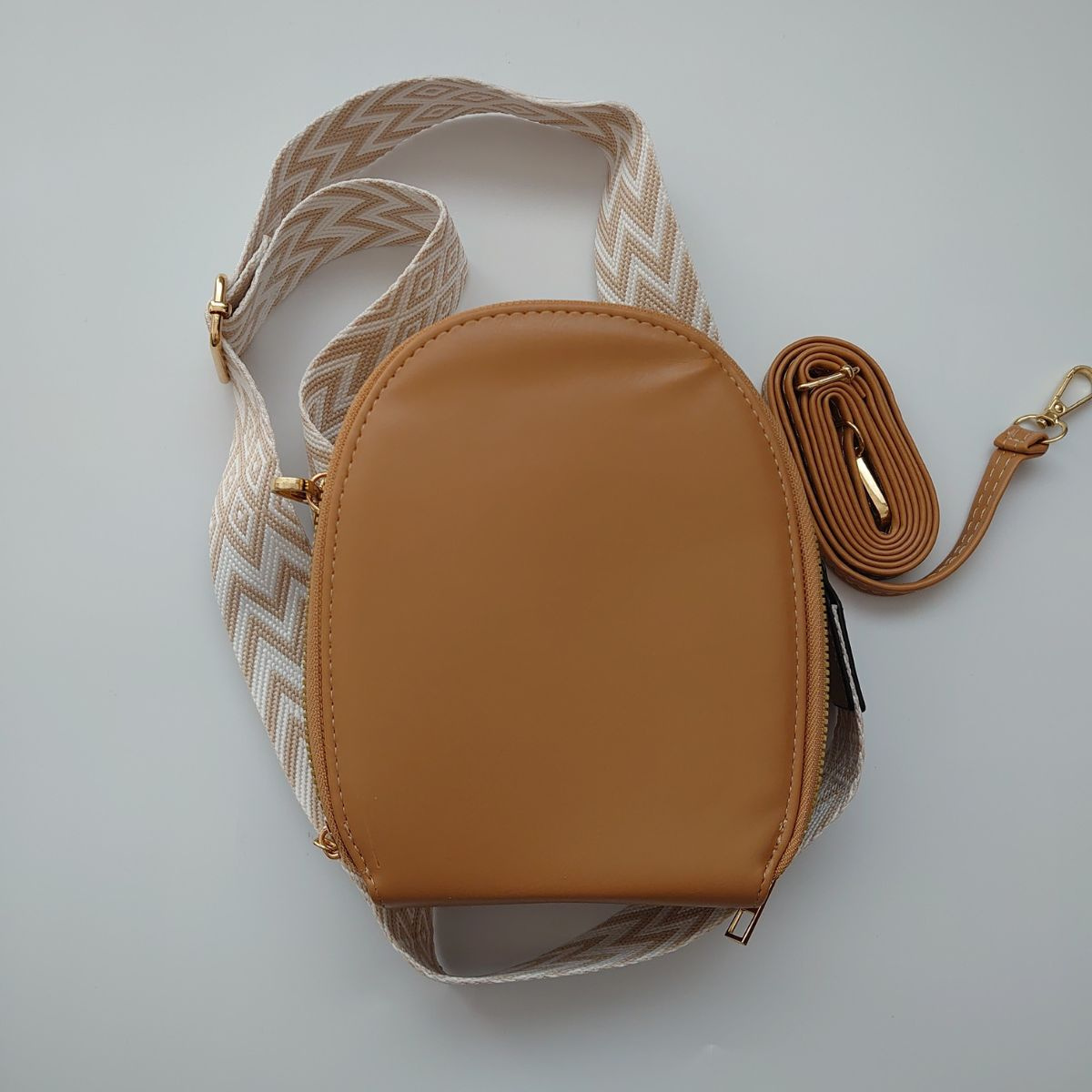 Dámska tmavobéžová kabelka ADONIA