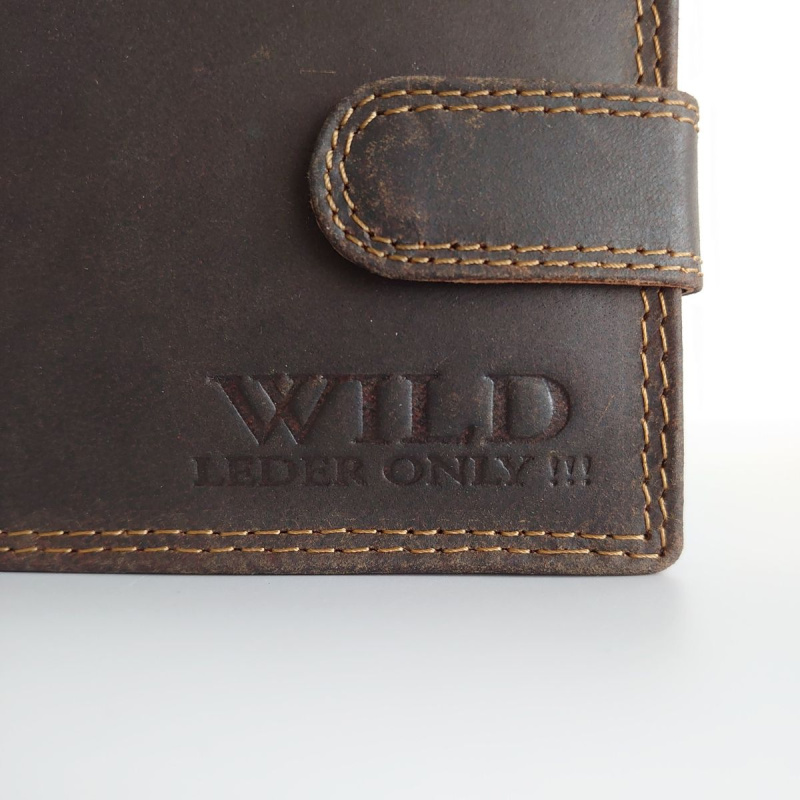 Kožená pánska hnedá peňaženka ARMIN