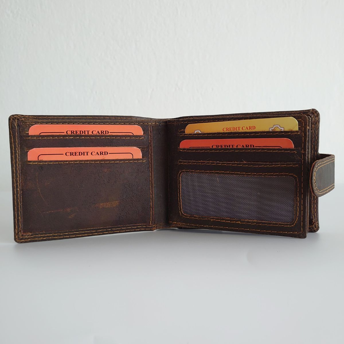 Kožená pánska hnedá peňaženka ARMIN