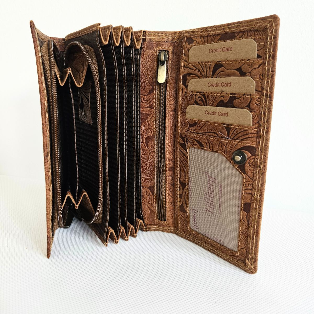 Dámska kožená hnedá peňaženka DEBRA