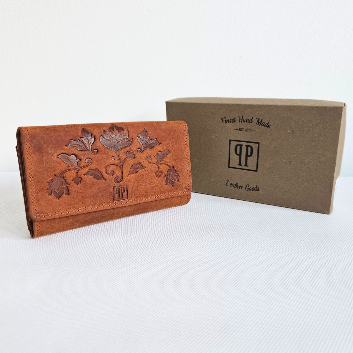 Oranžová kožená dámska peňaženka ANIKA