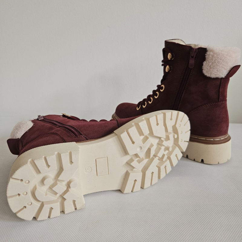 Bordové dámske workery TINA