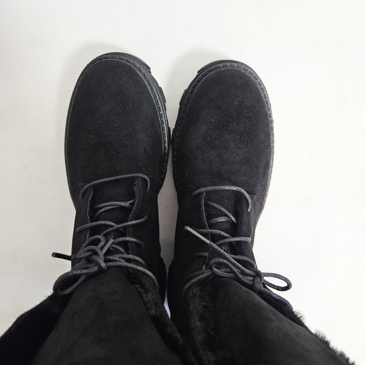 Čierne zateplené dámske čižmy POLA