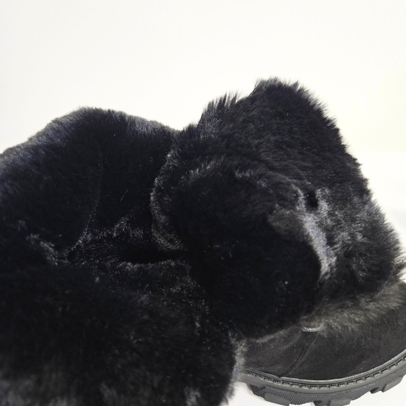 Čierne zateplené dámske čižmy POLA