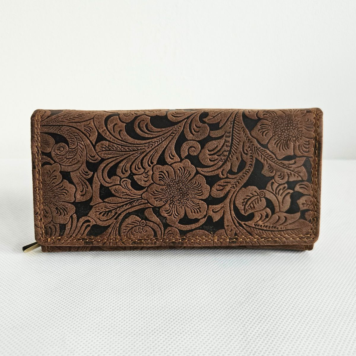 Dámska kožená tmavohnedá peňaženka KALEA