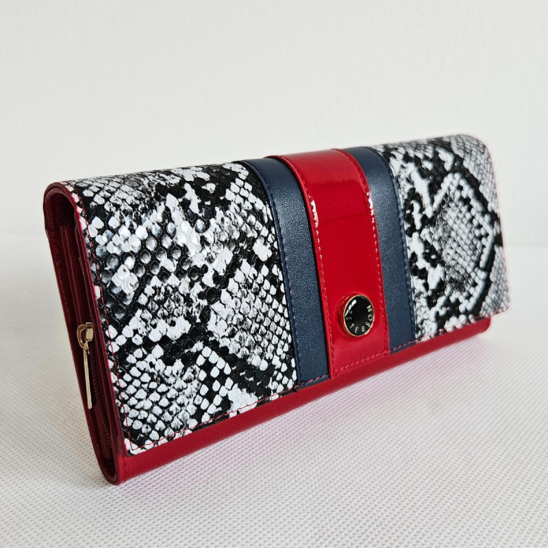 Veľká dámska kožená peňaženka VERA