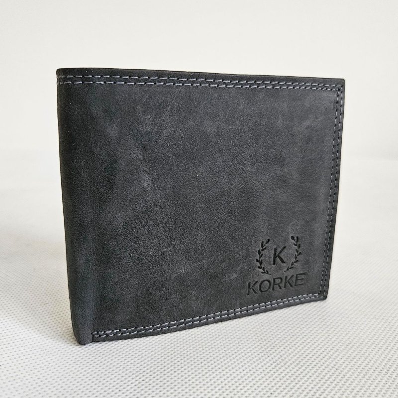Pánska kožená peňaženka KORKE NERO-01