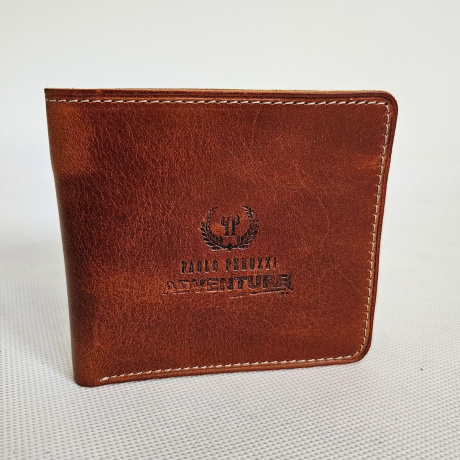 Pánska kožená hnedá peňaženka SLIM