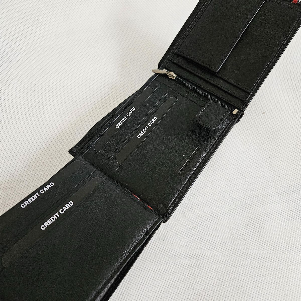 Pánska kožená čierna peňaženka BOGART