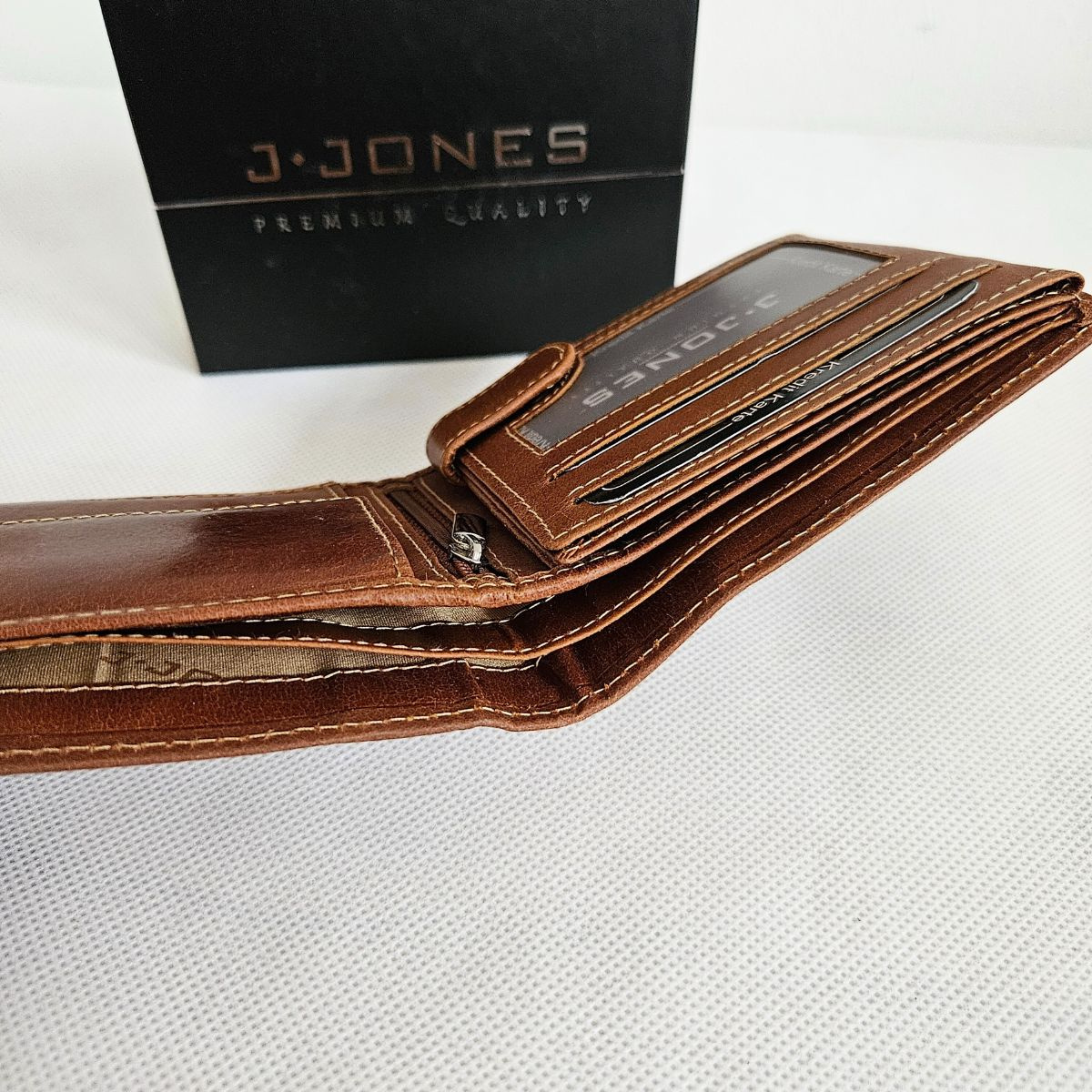 Hnedá kožená peňaženka Jones