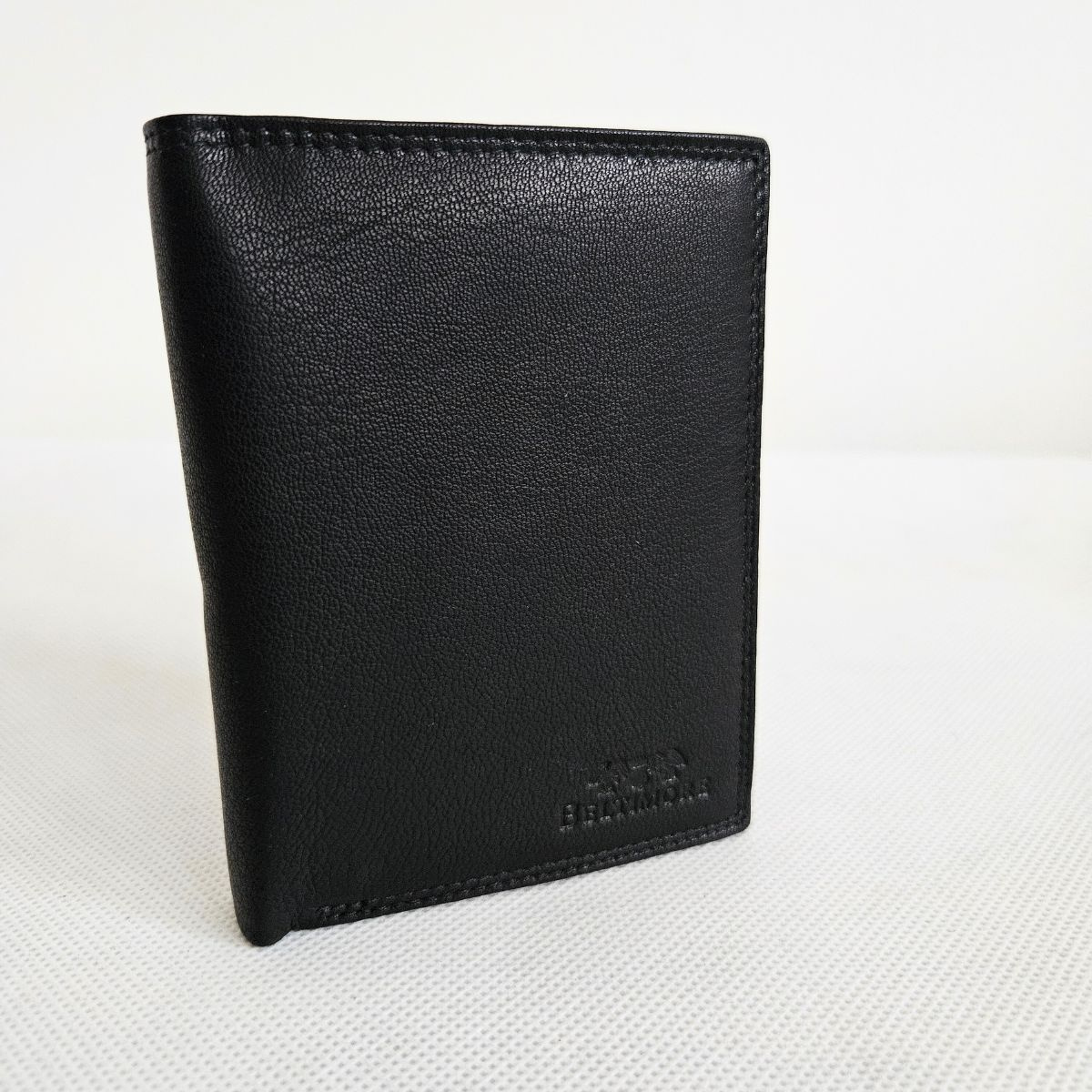 Pánska čierna kožená peňaženka LIAM