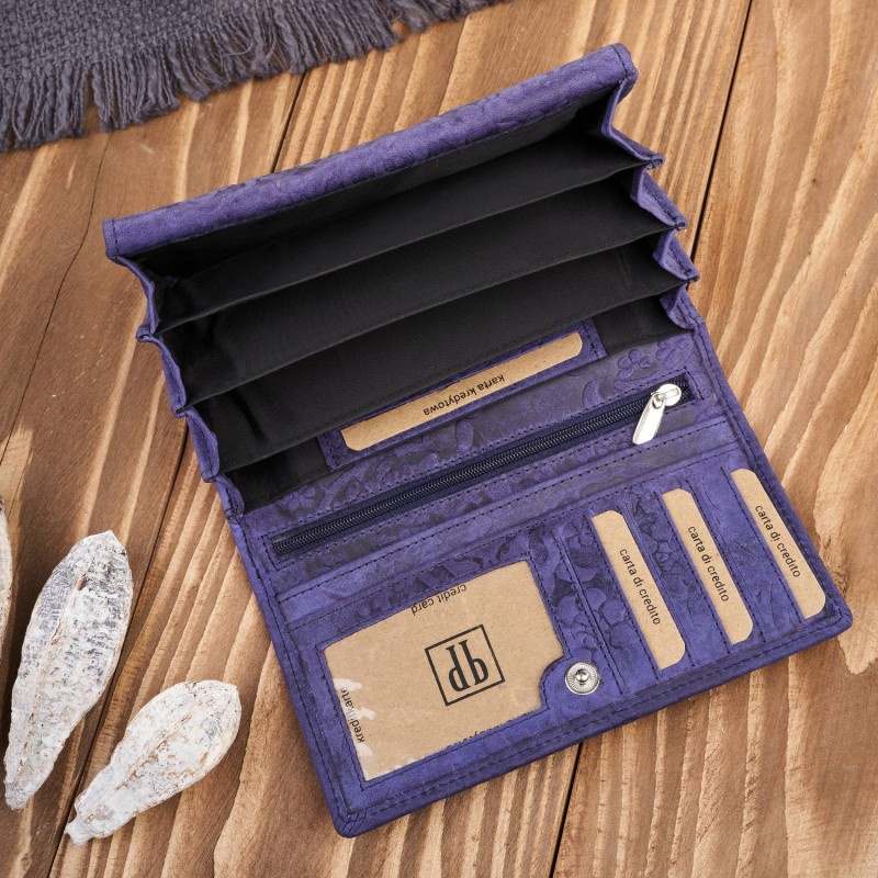 Dámska kožená modrá peňaženka DAMALLA