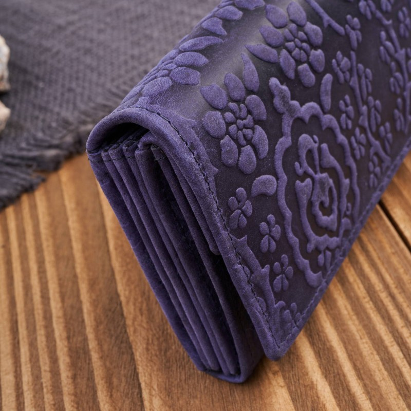 Dámska kožená modrá peňaženka DAMALLA