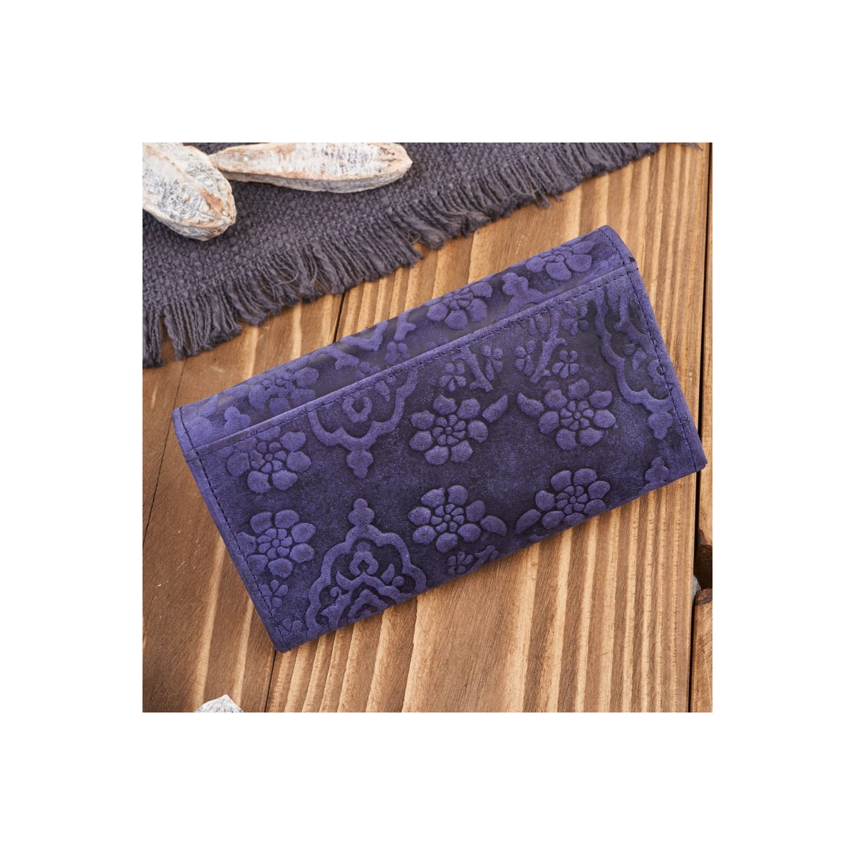 Dámska kožená modrá peňaženka DAMALLA