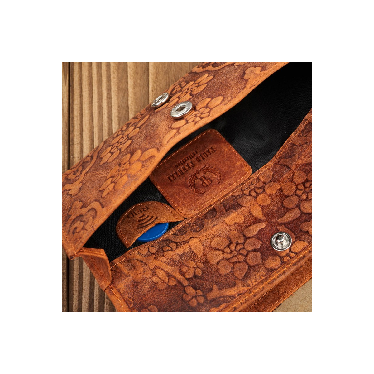 Dámska kožená oranžová peňaženka DAMALLA