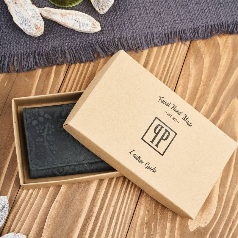 Dámska kožená čierna peňaženka DAMALLA