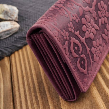 Dámska kožená ružová peňaženka DAMALLA