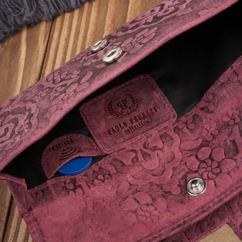 Dámska kožená ružová peňaženka DAMALLA