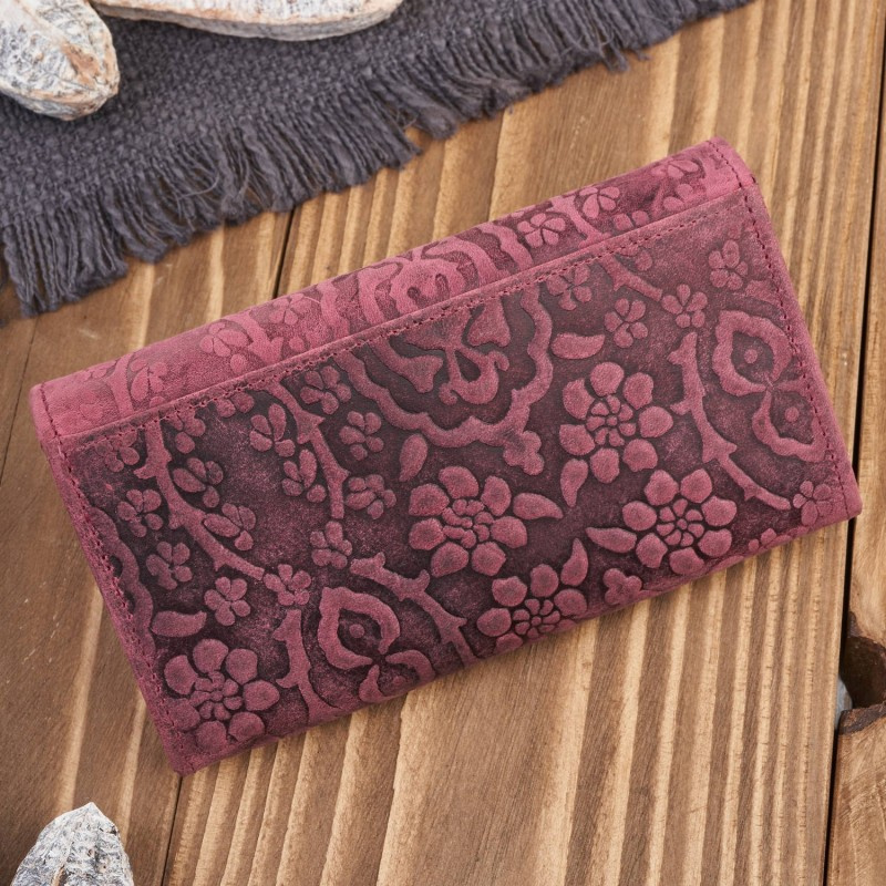 Dámska kožená ružová peňaženka DAMALLA