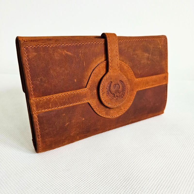 Dámska kožená oranžová peňaženka DIERDRA